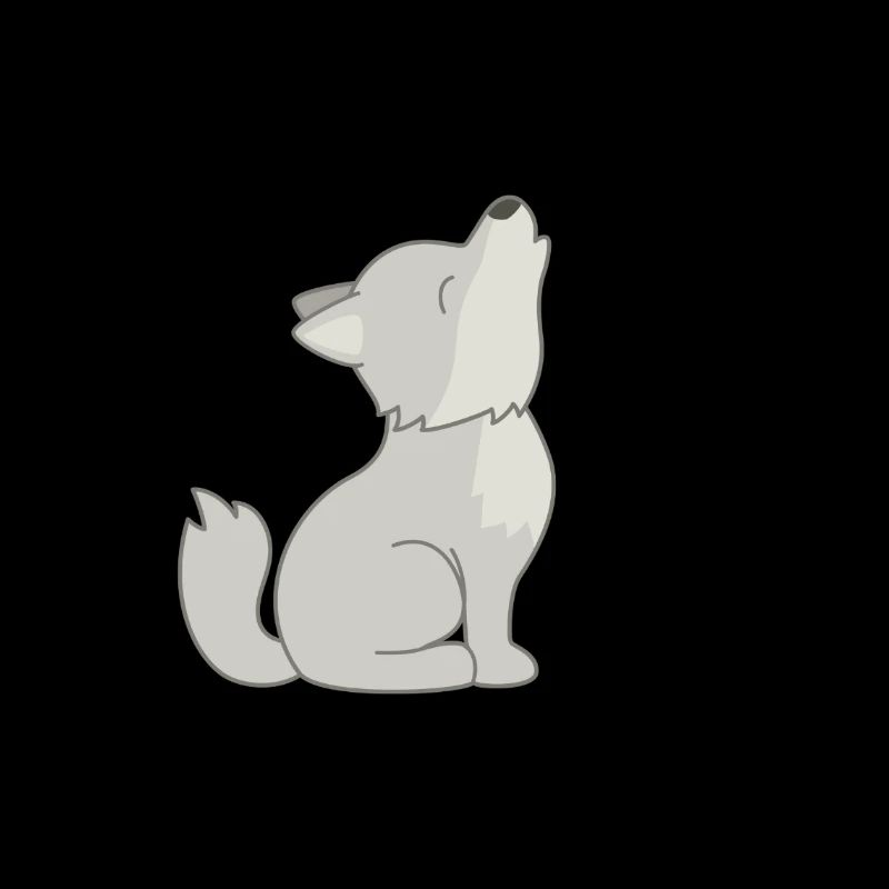 Louise-Version eines kleinen Wolfes