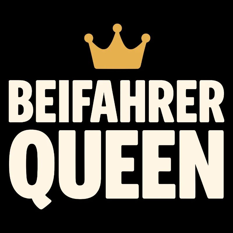 Passenger Queen lettering with crown