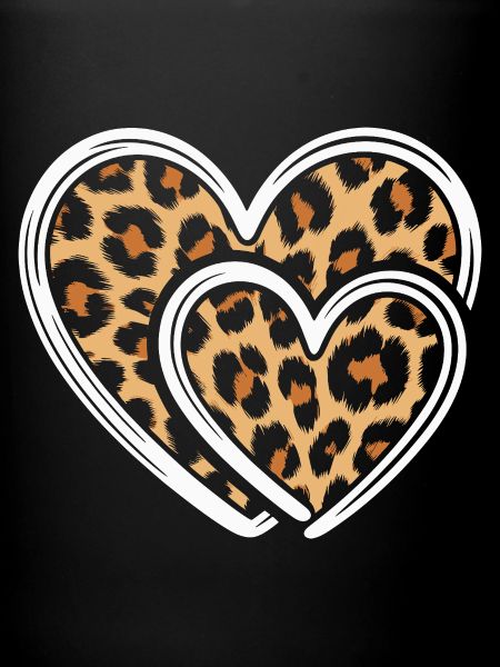 Heart with leopard print