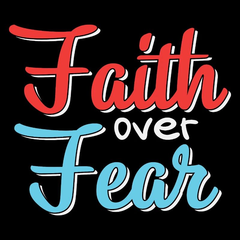 Motif de conception de la foi sur la peur