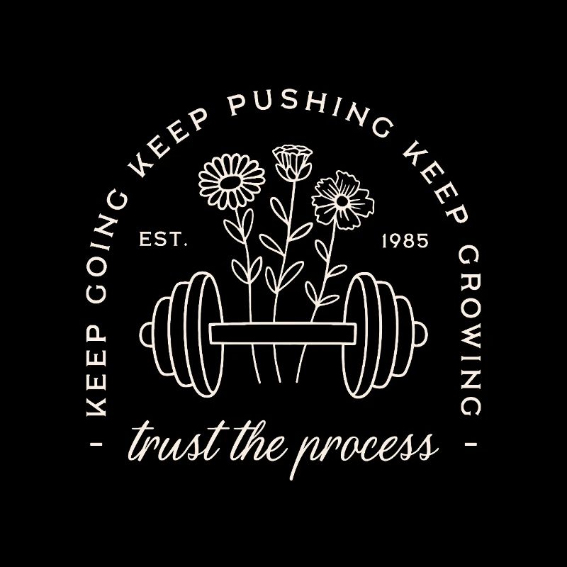 Gym trust the process keep going discipline quotes