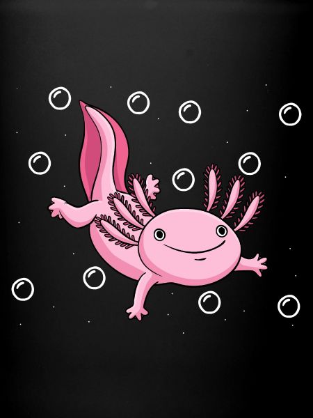 Illustration d’axolotl rose mignon