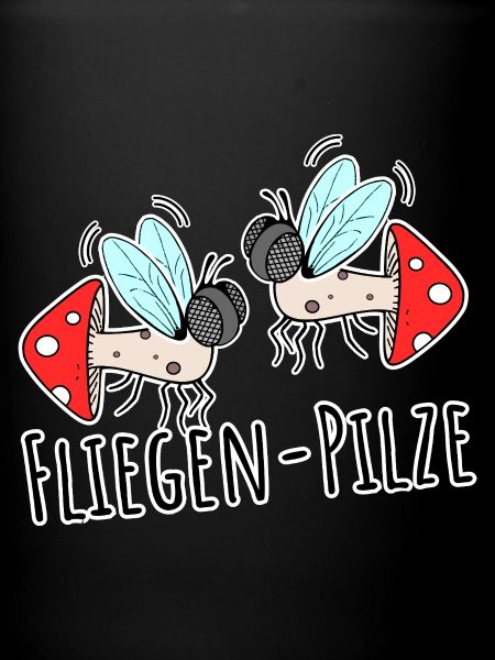 Deux champignons mouches