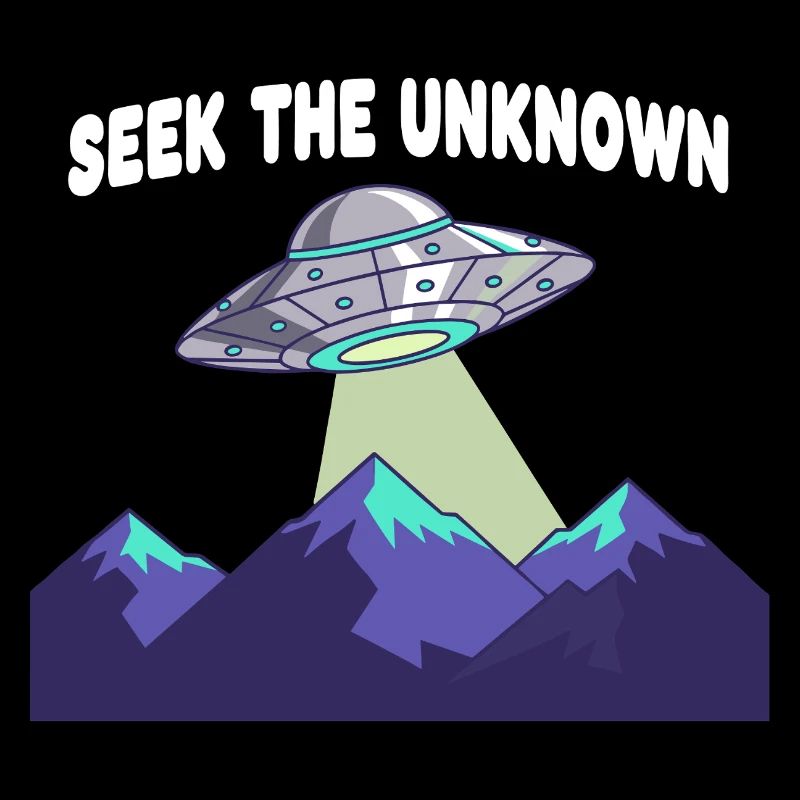 UFO over mountain ranges