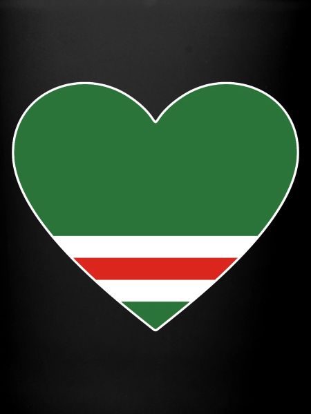 Chechnya Flag Heart