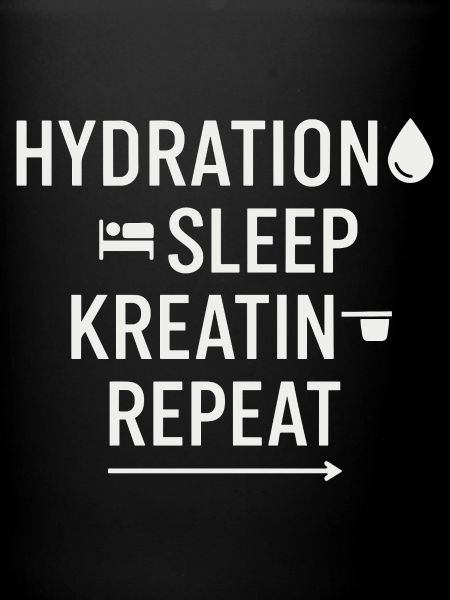 Hydration Sleep Creatine Repeat