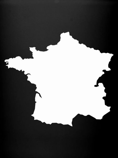 Carte Française Silhouette
