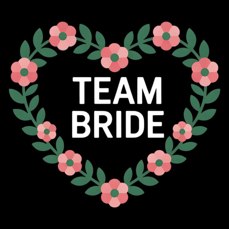 Team Bride Herzblumen