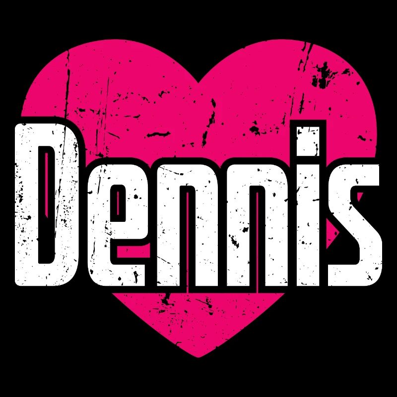 I Love Dennis Pinkes Herz Ich liebe Dennis