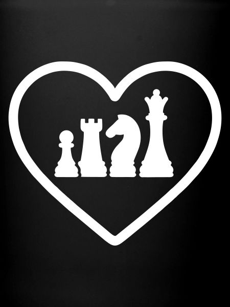 Pions d’échecs cœur