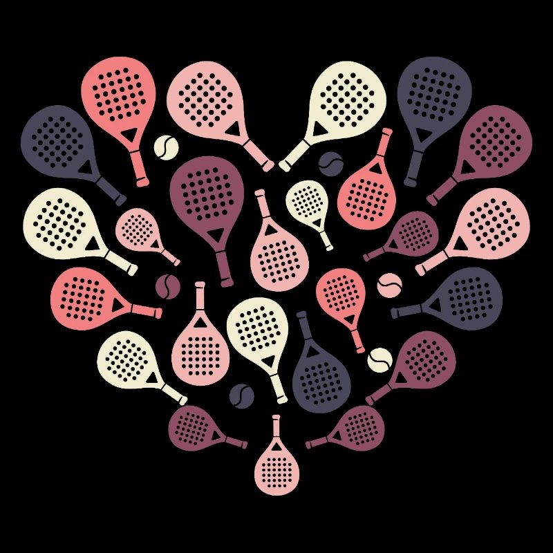 Padel Racket Heart  – Sport & Herz