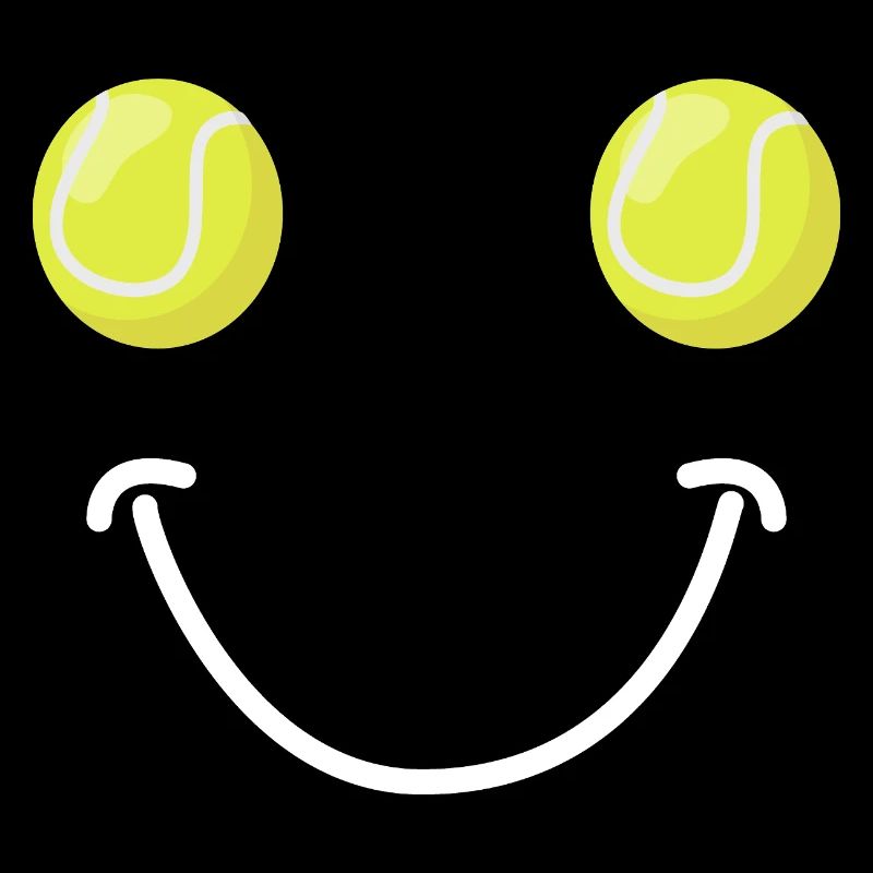Visage Heureux du Tennis