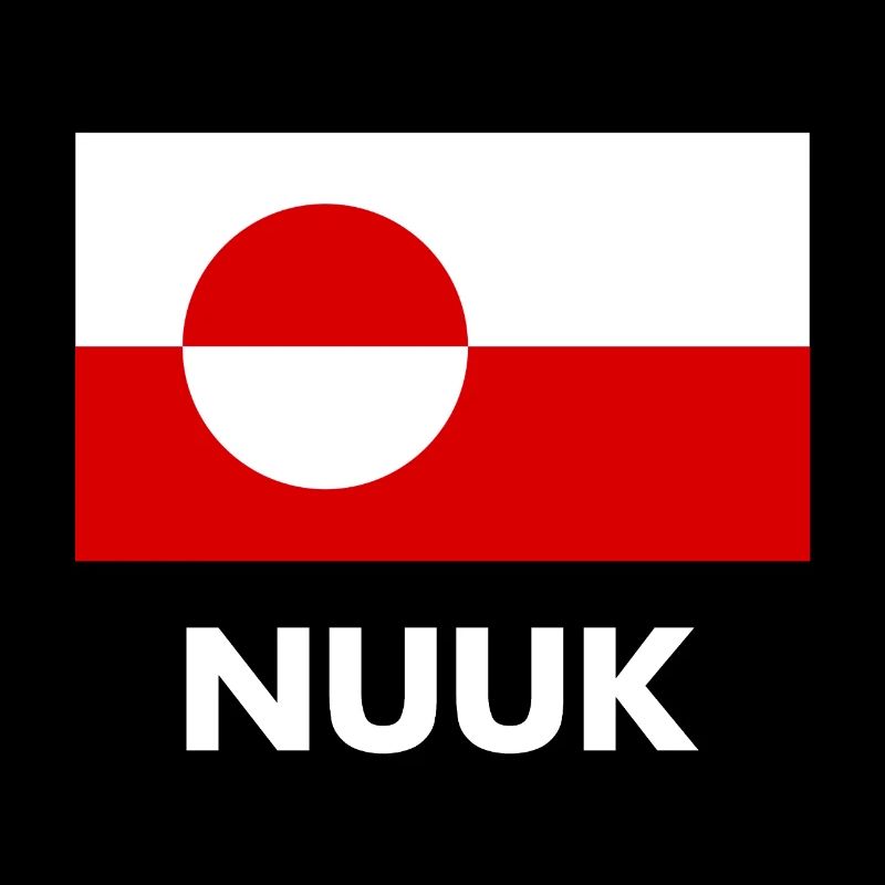Drapeau du Groenland - Nuuk - Grönland - Danemark du Danemark