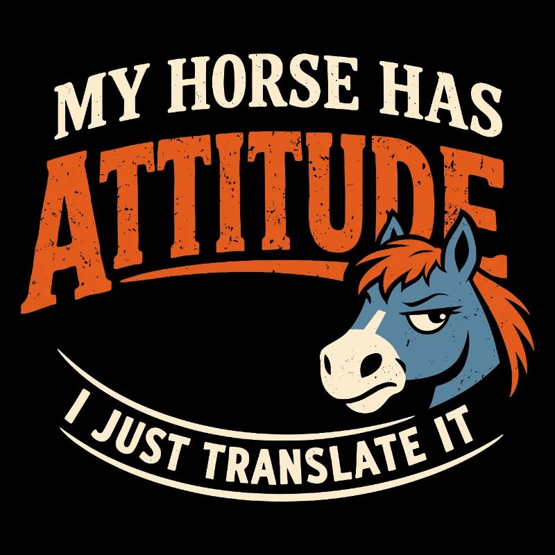 Humour d’humeur cheval Propriétaire expérimenté de chevaux