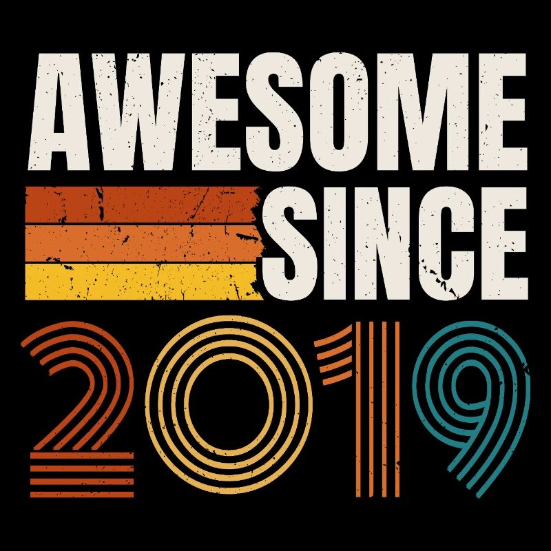 Awesome Since 2019 Retro Vintage Birthday