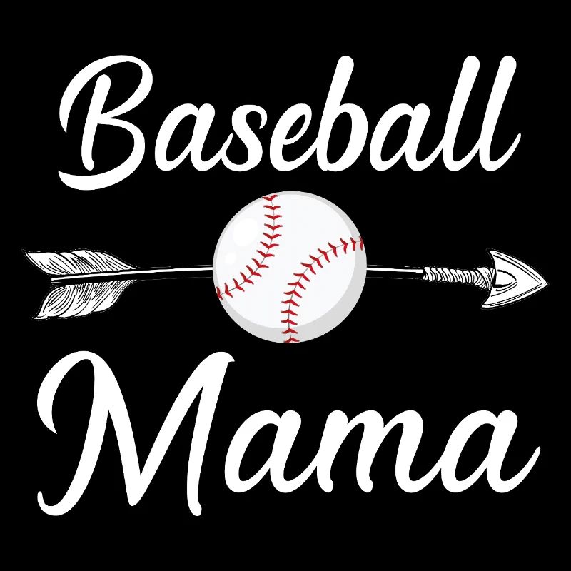 Maman de baseball Maman mignonne Amoureuse de baseball
