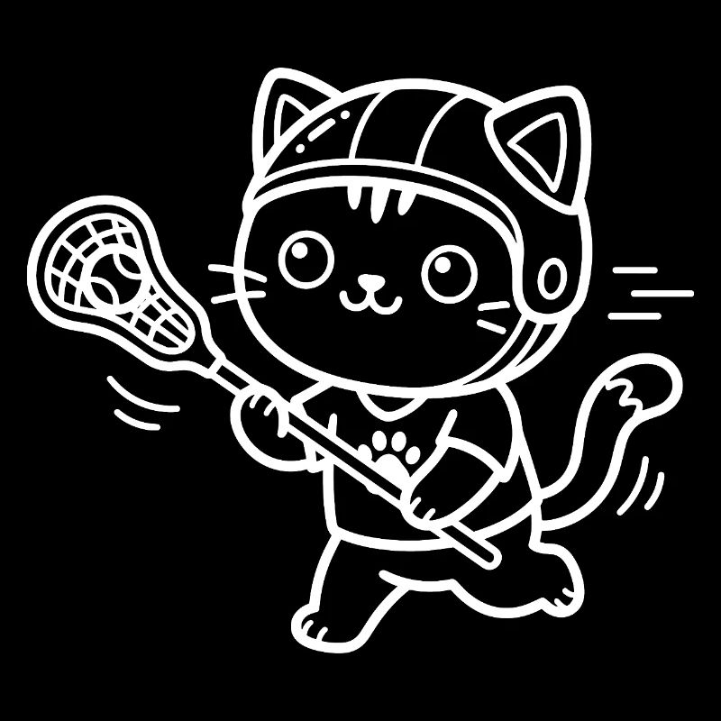 Lacrosse Kawaii Cat