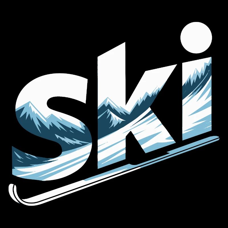 Conception faute de Panorama de la Montagne de Ski