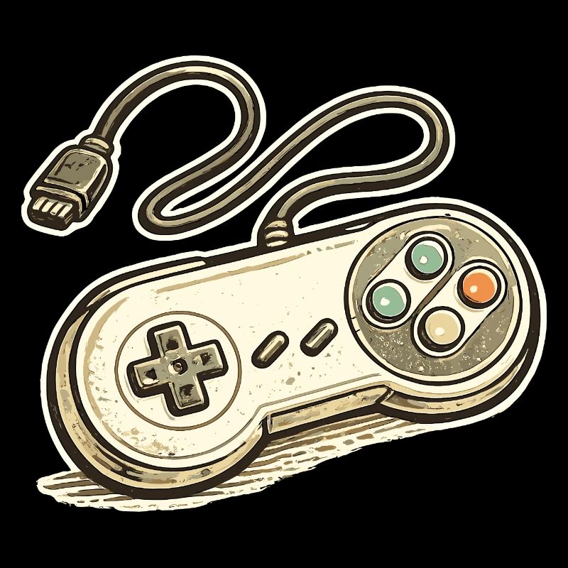 Retro Spielcontroller Grafik