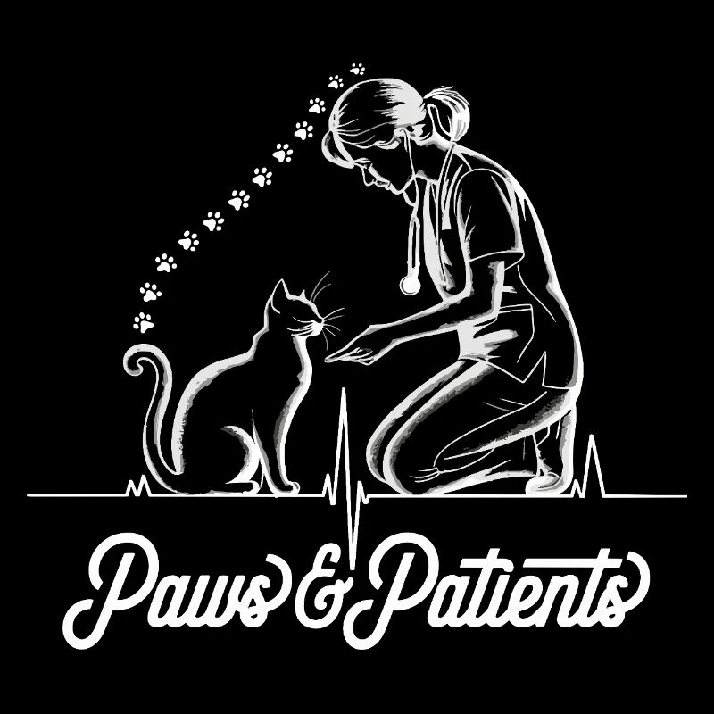  Paws & Patients Tierarzt Tierärztin Katze