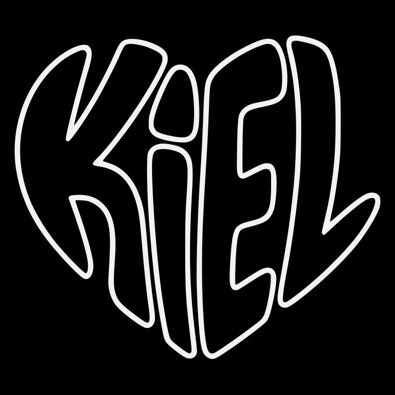 Kiel Outline Herz Typo
