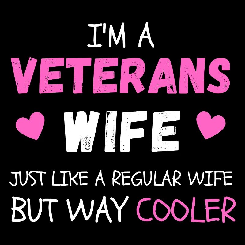 Stolze Veteranen-Ehefrau