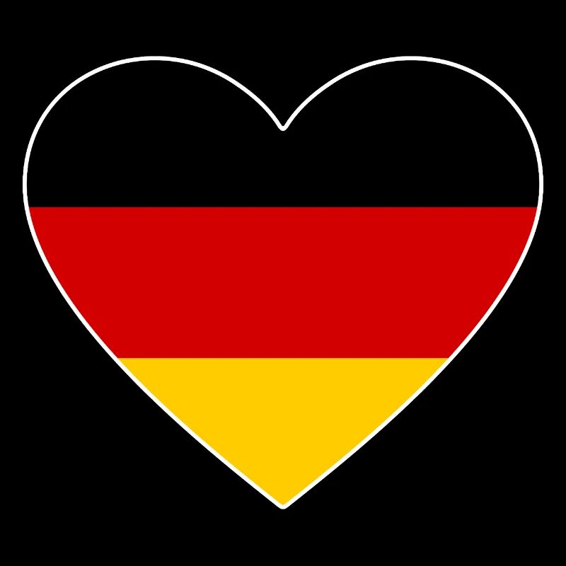 Drapeau du cœur Allemagne