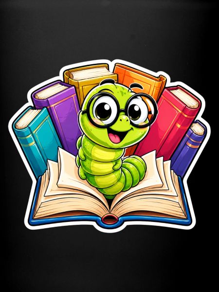 Rat de bibliothèque joyeux
