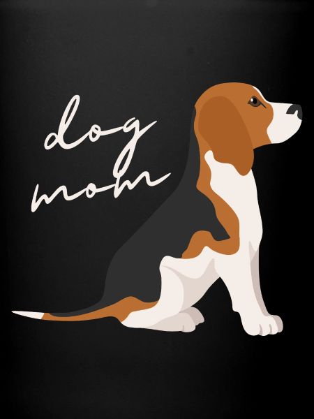 Beagle Mom Script Badge