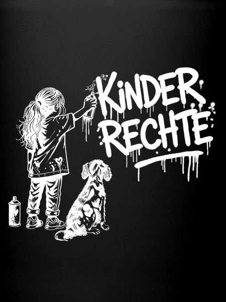 Kinderrechte weißes Graffiti