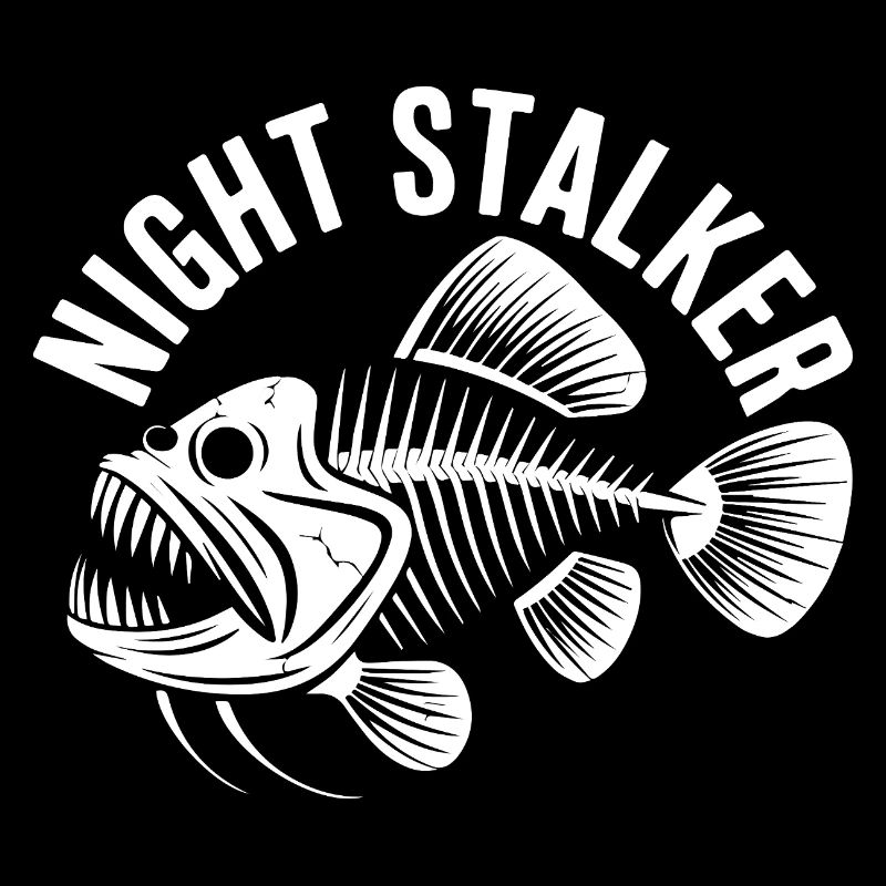 Canne à pêche Poisson Squelette Squelette Nightstalker Os Predator Canne à pêche