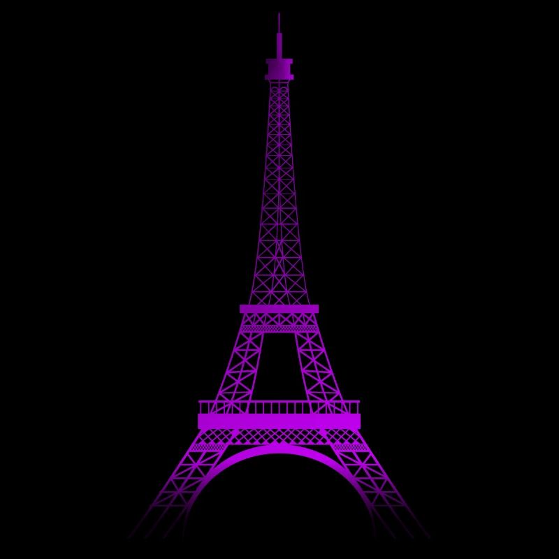 Tour Eiffel (dégradé violet-pourpre)