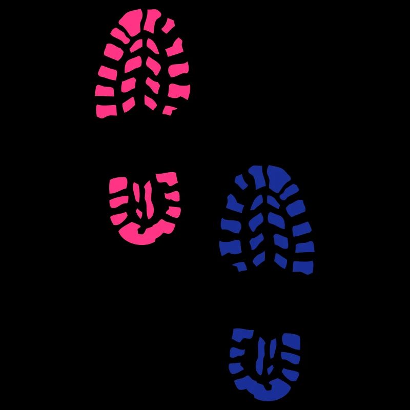 trace pas chaussure 232