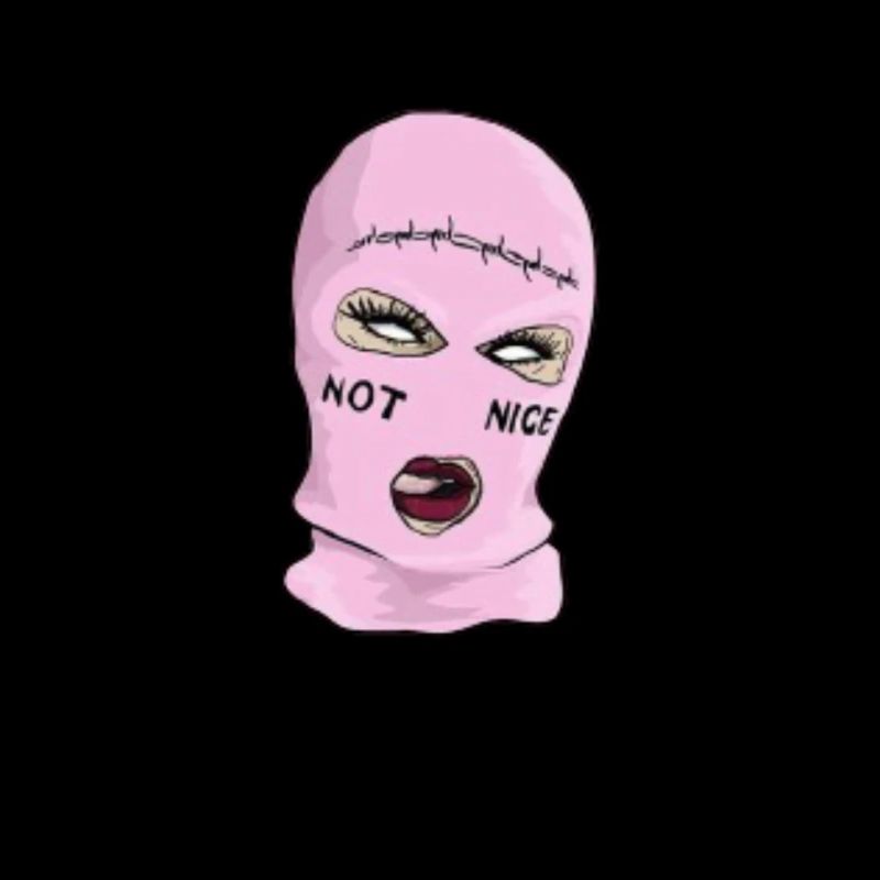 Moose balaclava pink