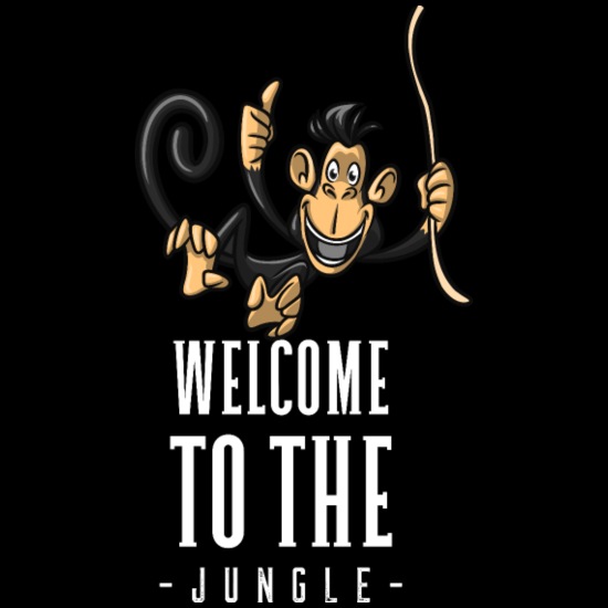 Welcome to the Jungle, Film Monkey Cartoon' Mug | Spreadshirt