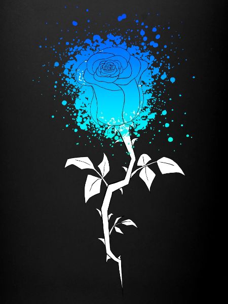 Rose bleue