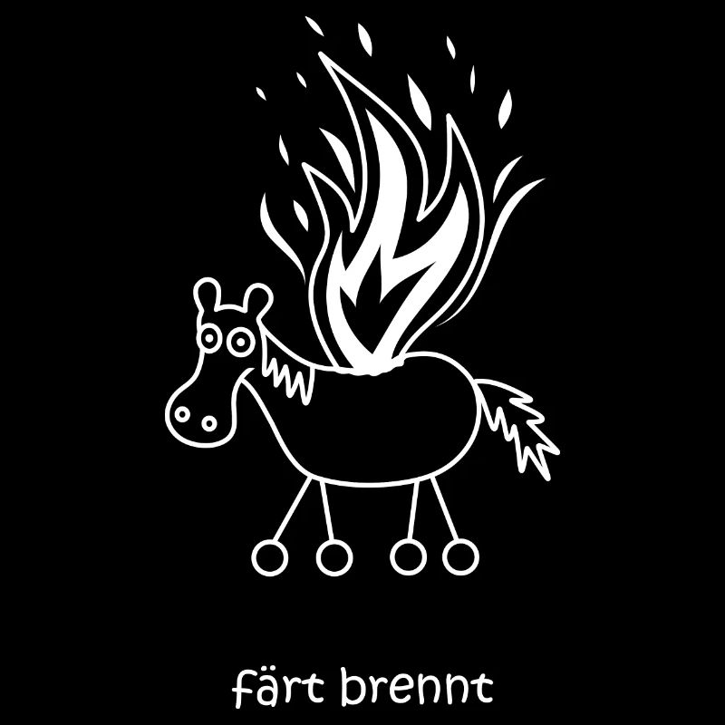 färt brennt, färt mit Rädern, Feuer, grillen Pferd