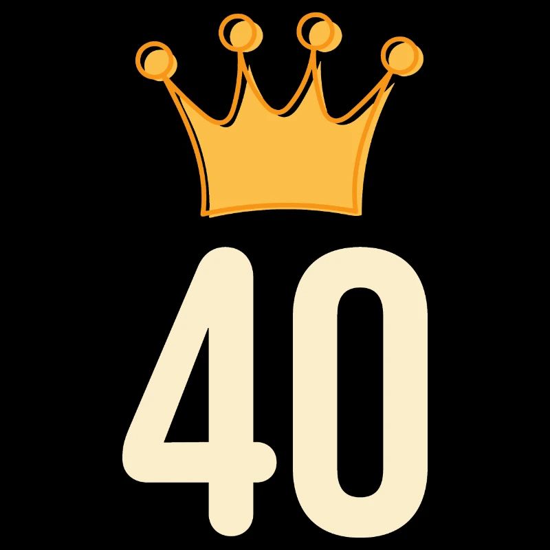 40. Geburtstag Glückwunsch Krone