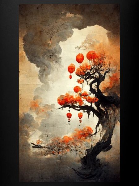 Tree Chinese Lantern