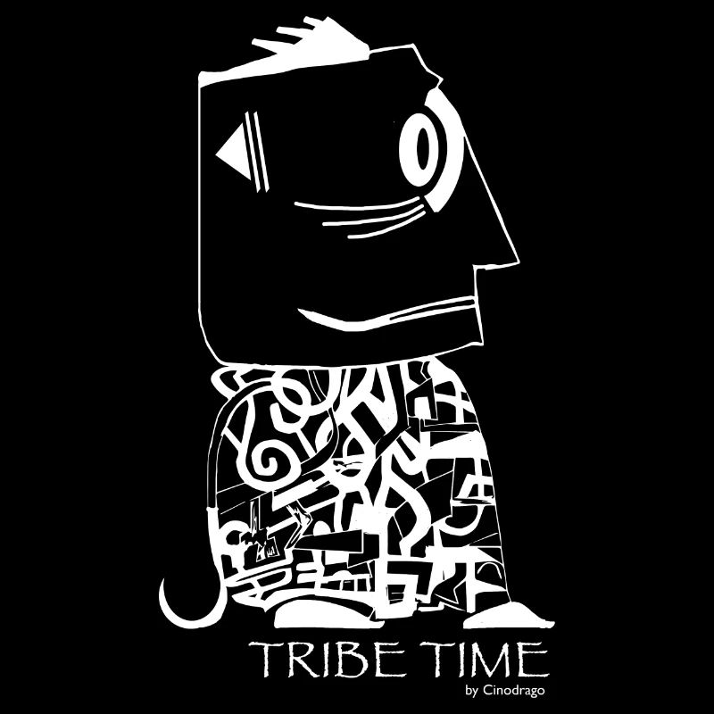 Tribe time (white version) by Cinodrago