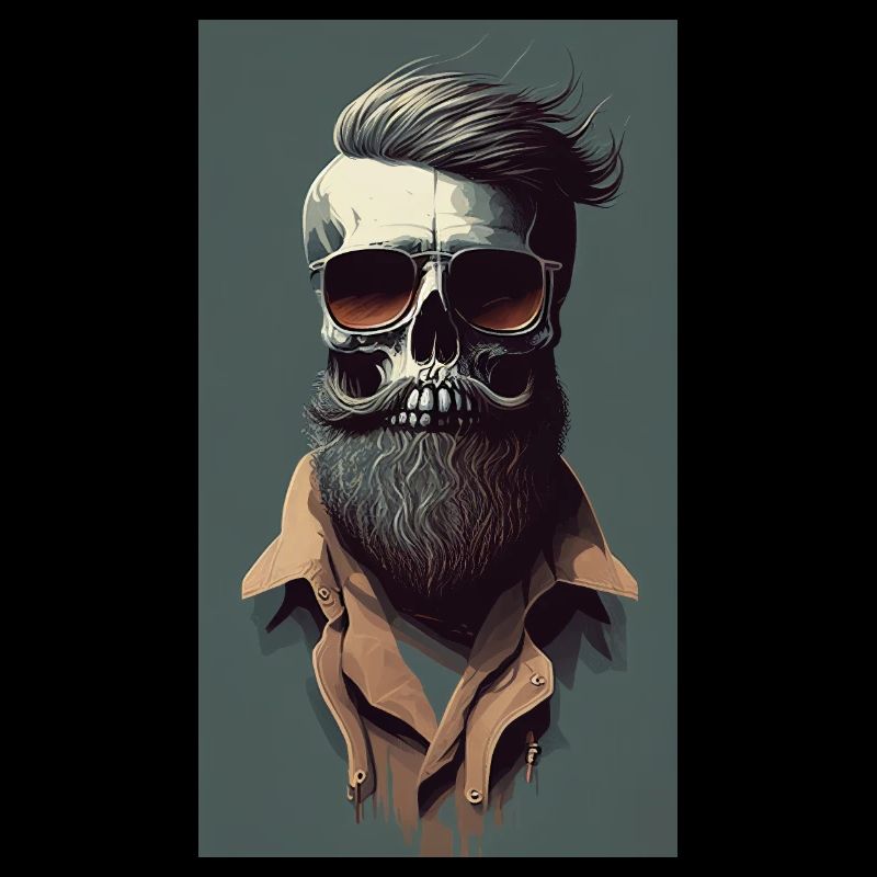Hipster Skull