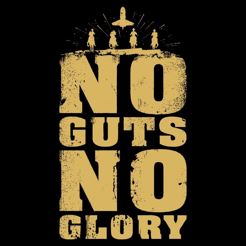 No Guts No Glory sandfarben