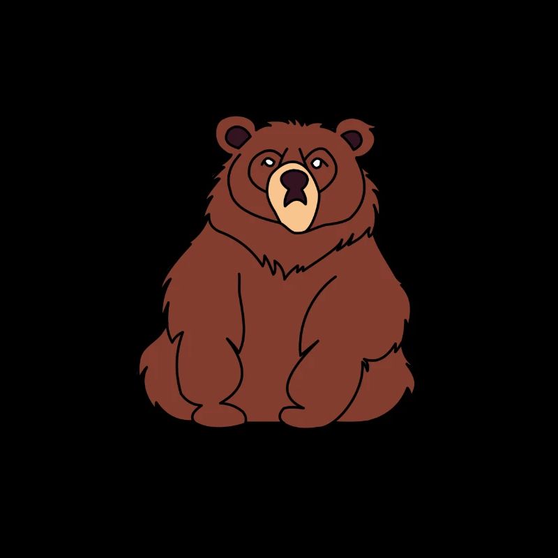 Papa Bear sitzender Bär Papa Geschenk proud Daddy