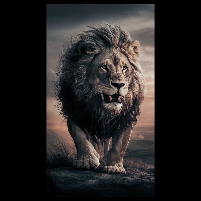 mächtiger, stolzer Löwe