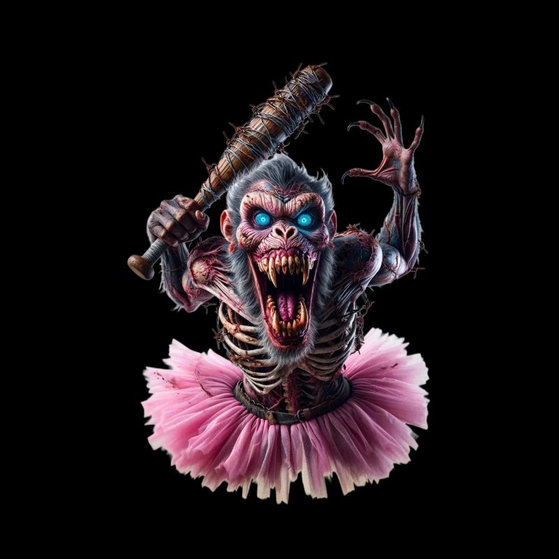 Zombie Affe im Tutu