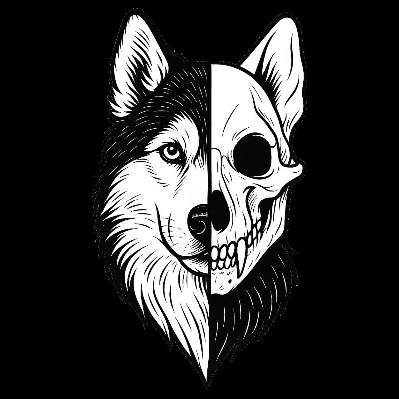 Husky Schädel Wolf