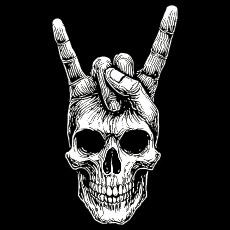 Skull Hand Motif