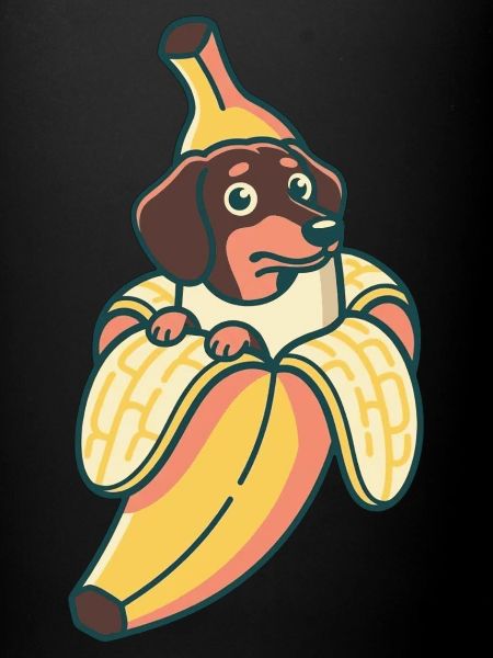 Dackel Banane