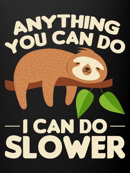 Sloth Sleep Saying