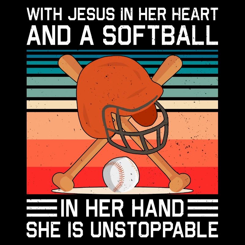 Jesus In Ihrem Herzen Softball Pitcher Athleten